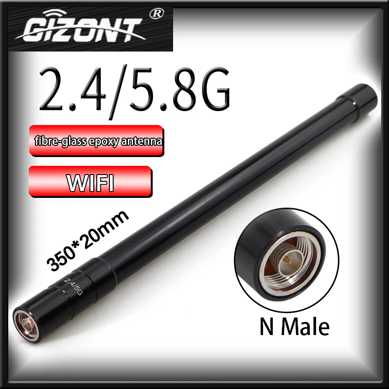 2.4G/ 5.8g dual-band router WIFI FRP antenna High gain AP base station 4G/5G OMNI antenna external enhanced signal N male
2.4G/ 5.8g dual-band router WIFI FRP antenna High gain AP base station 4G/5G OMNI antenna external enhanced signal N male