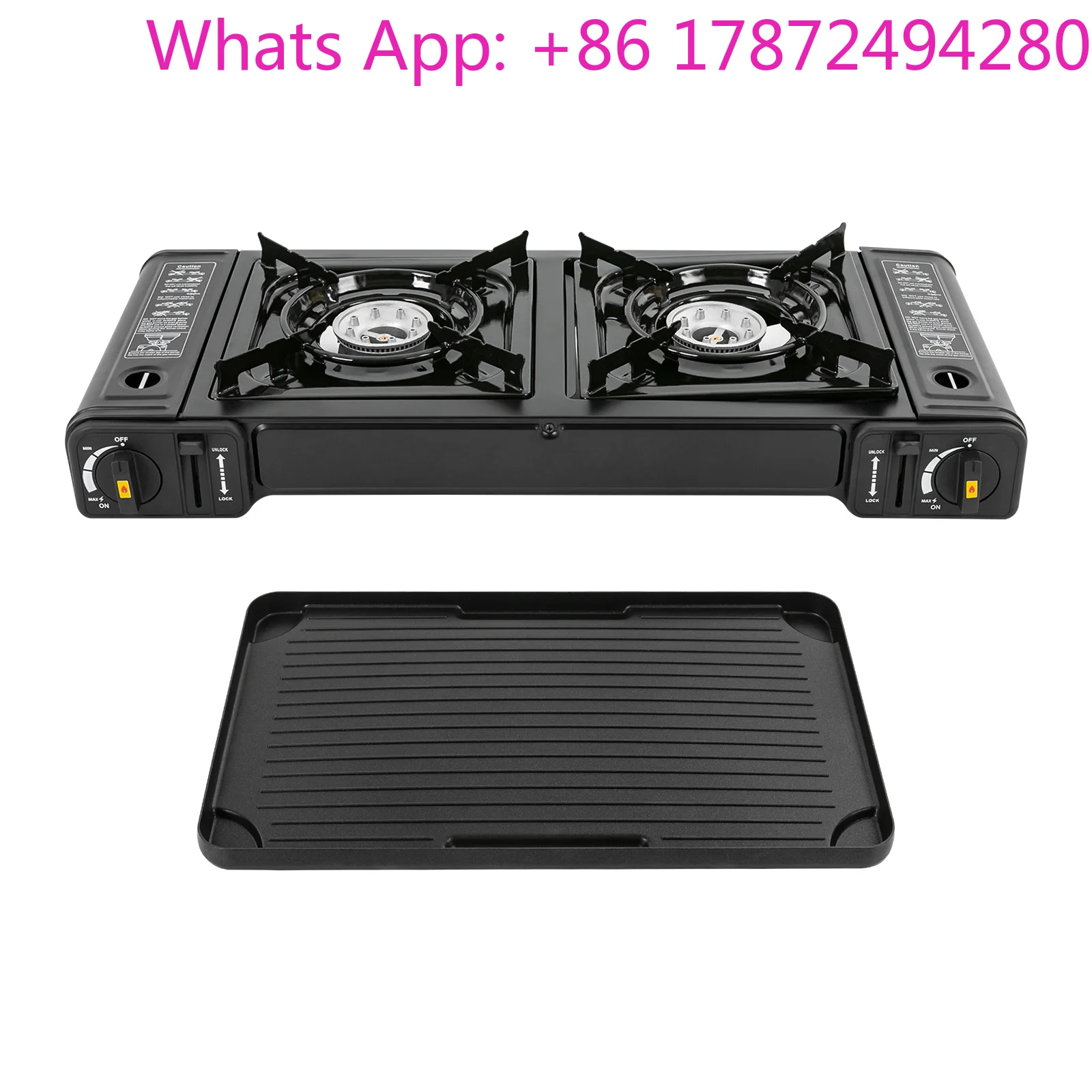 Best Seller Portable Camping Stove with Grill 2 Burners Camping Stove with Non-sticking Coating Grill Tray Ignition Stove
Best Seller Portable Camping Stove with Grill 2 Burners Camping Stove with Non-sticking Coating Grill Tray Ignition Stove
