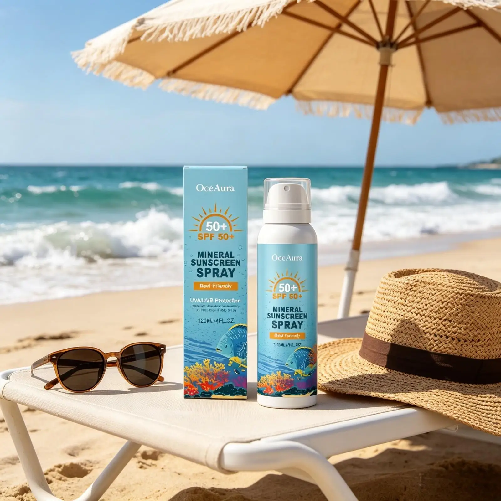 OceAura Spf 50 Sunscreen Spray Anti Uva/Uvb Moisturizing Skin Protection Lightweight Waterproof Mineral Sunscreen Spray 120ml
OceAura Spf 50 Sunscreen Spray Anti Uva/Uvb Moisturizing Skin Protection Lightweight Waterproof Mineral Sunscreen Spray 120ml