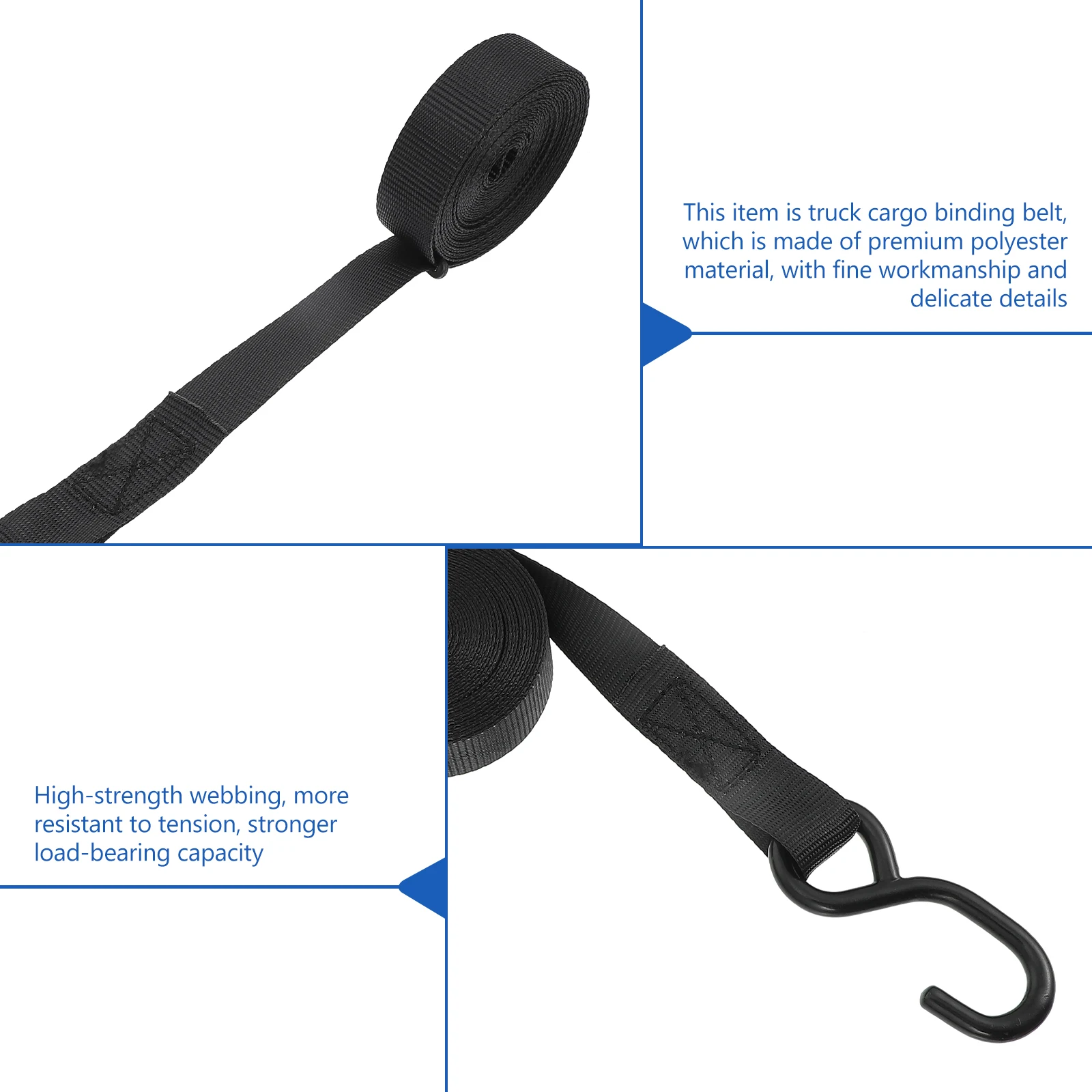 Truck Cargo Tightening Strap Luggage Fixed Belt Car Binding Motorcycle Rope Durable Polyester Material Prevention Goods Falling
Truck Cargo Tightening Strap Luggage Fixed Belt Car Binding Motorcycle Rope Durable Polyester Material Prevention Goods Falling