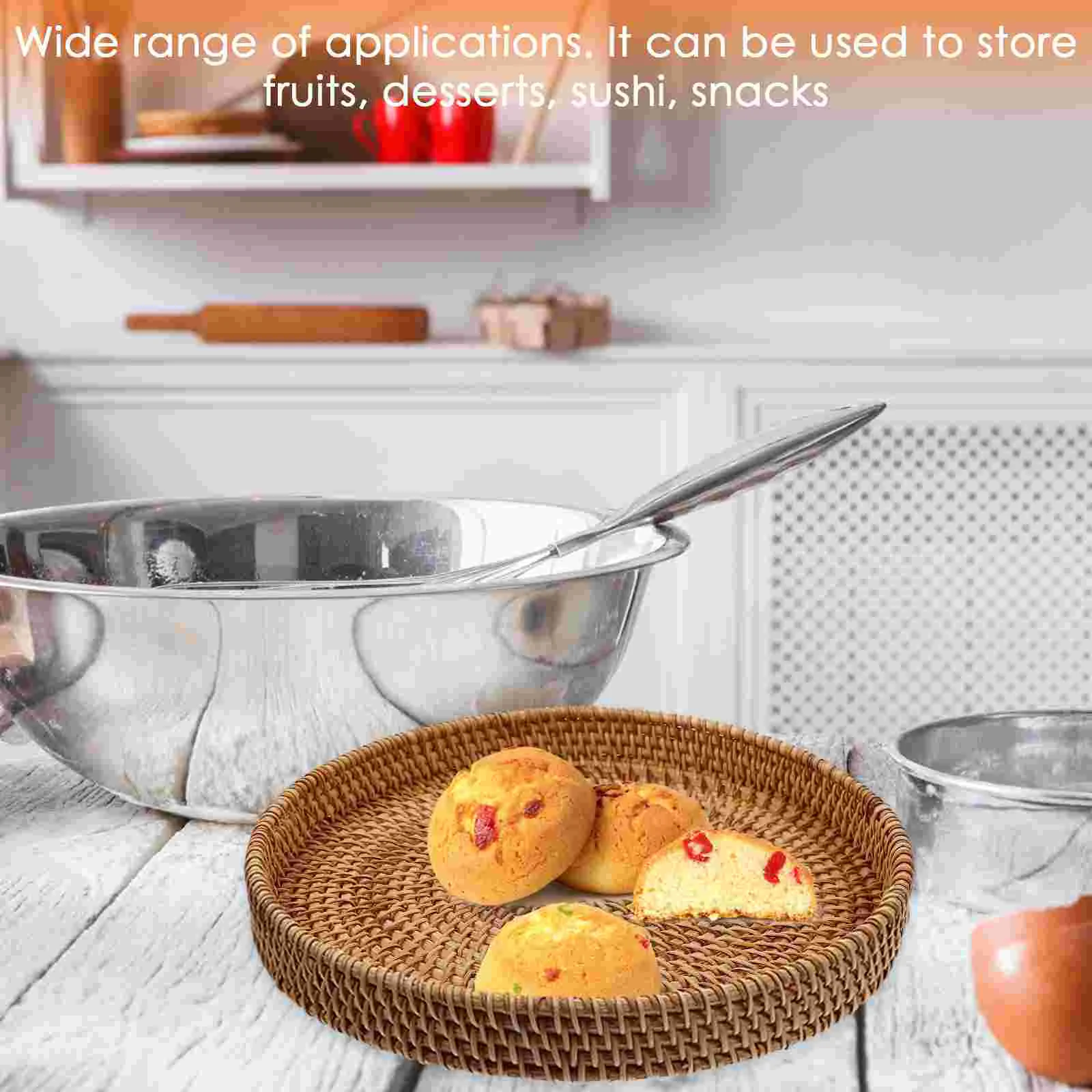 Pantry Rattan Storage Basket Desktop Accessories Serving Tray Household Dessert
Pantry Rattan Storage Basket Desktop Accessories Serving Tray Household Dessert