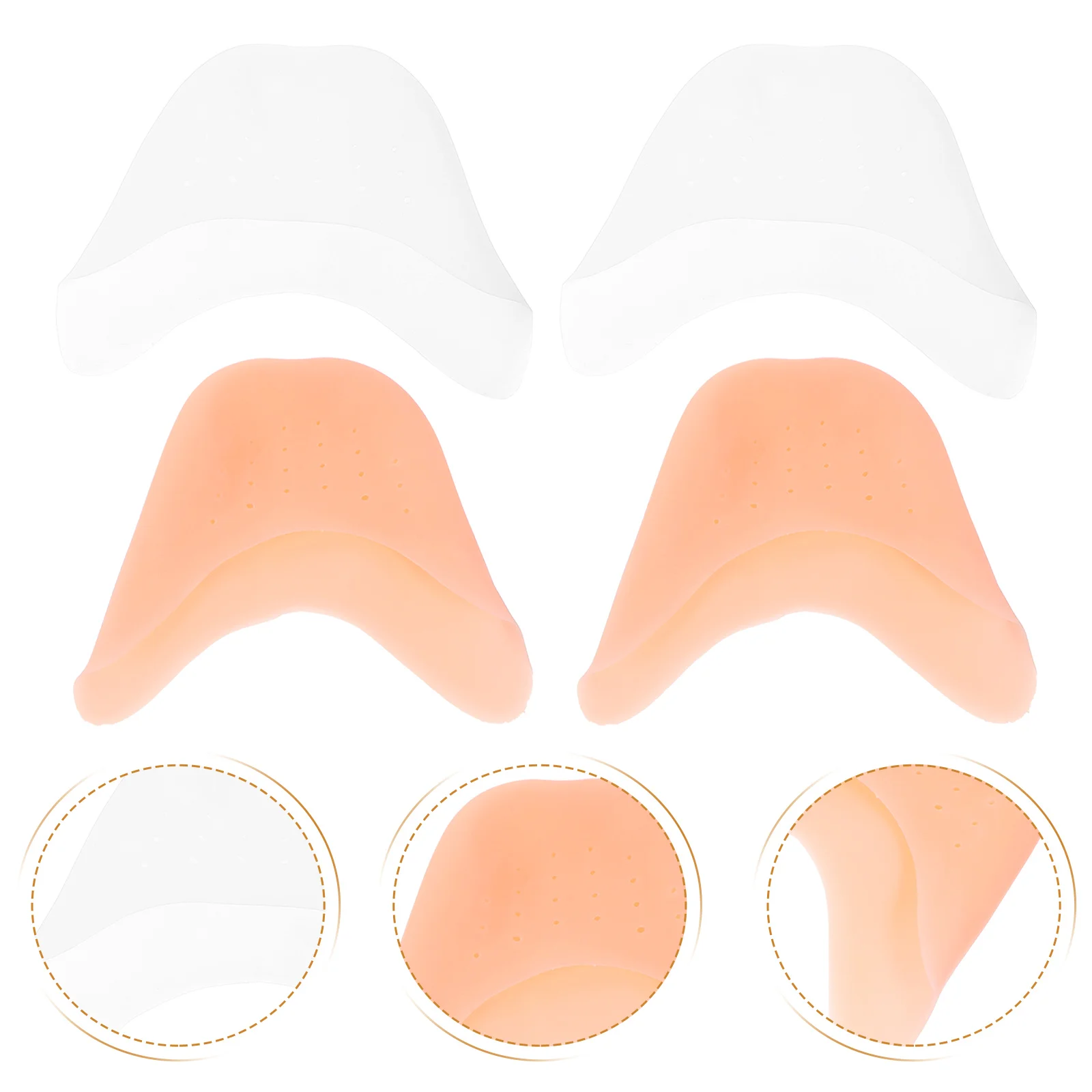 2 Pairs Toe Covers SEBS Material Dance Protectors Solesoothe Pads Holes Wear Resistant Reusable Foot Care Tools
2 Pairs Toe Covers SEBS Material Dance Protectors Solesoothe Pads Holes Wear Resistant Reusable Foot Care Tools