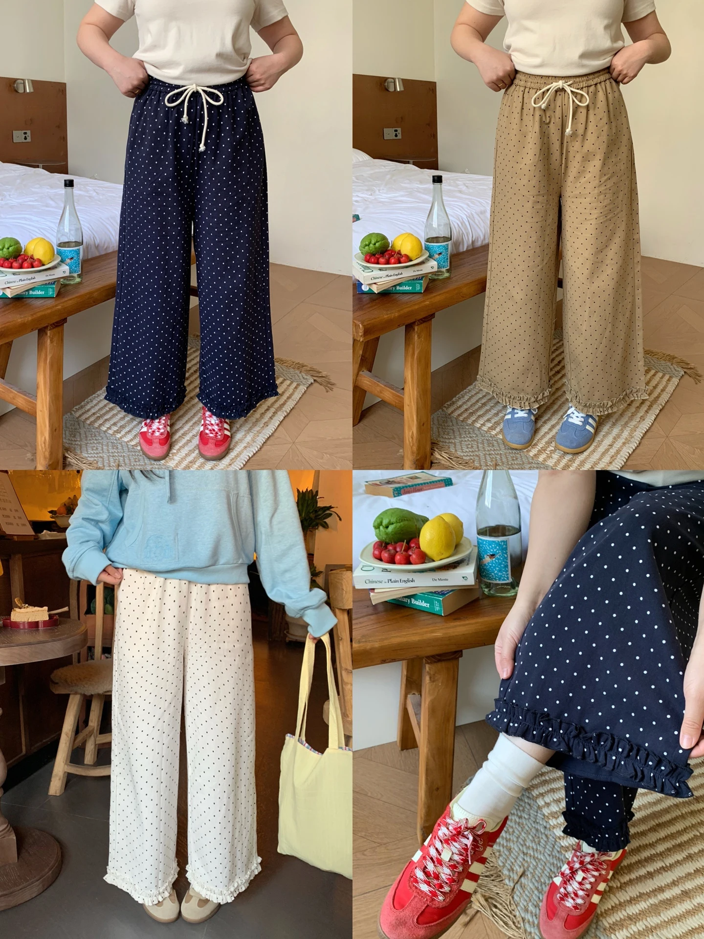 plus Size Retro Polka Dot Flared Casual Pants High Waist Cotton Ladies plus Size Stress Relief Clothes Floral Patterned
plus Size Retro Polka Dot Flared Casual Pants High Waist Cotton Ladies plus Size Stress Relief Clothes Floral Patterned