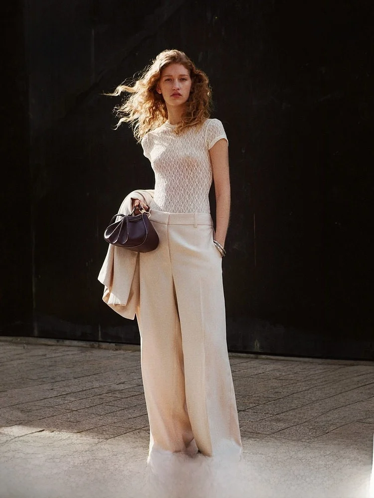 H&M Women's Trousers 2026 Spring New Woven Linen Blend Wide Leg Pants Elegance Fashionable Ladies' Premium Pants Formal Trousers
H&M Women's Trousers 2026 Spring New Woven Linen Blend Wide Leg Pants Elegance Fashionable Ladies' Premium Pants Formal Trousers