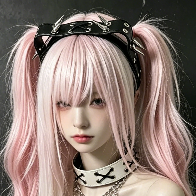 Subculture Y2K Harajuku Cat Ear Rivet Headband Steampunk Gothic Lolita Punk Dark Sharp Claw Hair Hoop Cosplay Hair Accessory
Subculture Y2K Harajuku Cat Ear Rivet Headband Steampunk Gothic Lolita Punk Dark Sharp Claw Hair Hoop Cosplay Hair Accessory