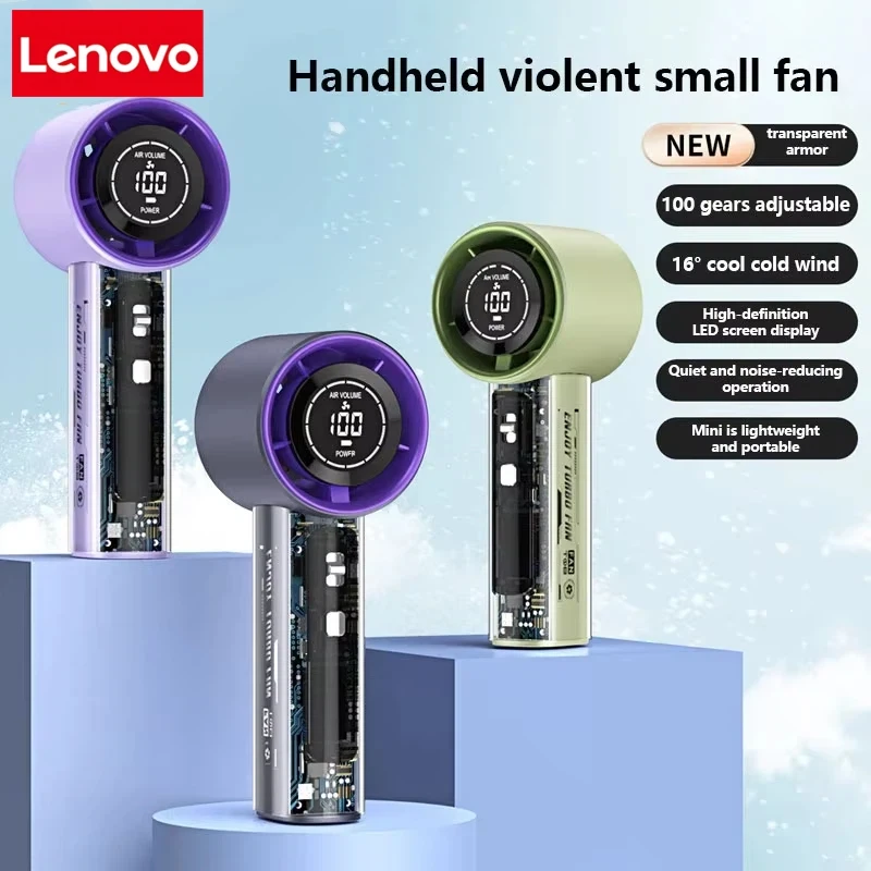 Lenovo Mini Handheld Fan USB Fast Charging Portable Air Calculating Fan Mute Personal Highspeed Fan For Outdoor Activities
Lenovo Mini Handheld Fan USB Fast Charging Portable Air Calculating Fan Mute Personal Highspeed Fan For Outdoor Activities