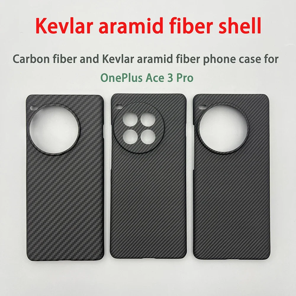 For OnePlus Ace 3 Pro phone case Kevlar aramid fiber hard shell carbon fiber black 600D ultra-thin lightweight protective cover
For OnePlus Ace 3 Pro phone case Kevlar aramid fiber hard shell carbon fiber black 600D ultra-thin lightweight protective cover