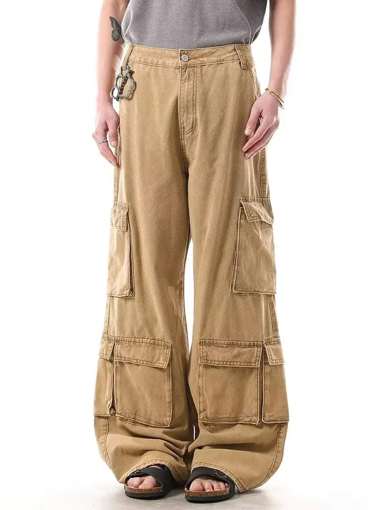 2025 American Retro Y2K Streetwear Khaki Baggy Cargo Jeans Pants For Men Clothes Straight Cotton Loose Long Trousers Moda Hombre
2025 American Retro Y2K Streetwear Khaki Baggy Cargo Jeans Pants For Men Clothes Straight Cotton Loose Long Trousers Moda Hombre