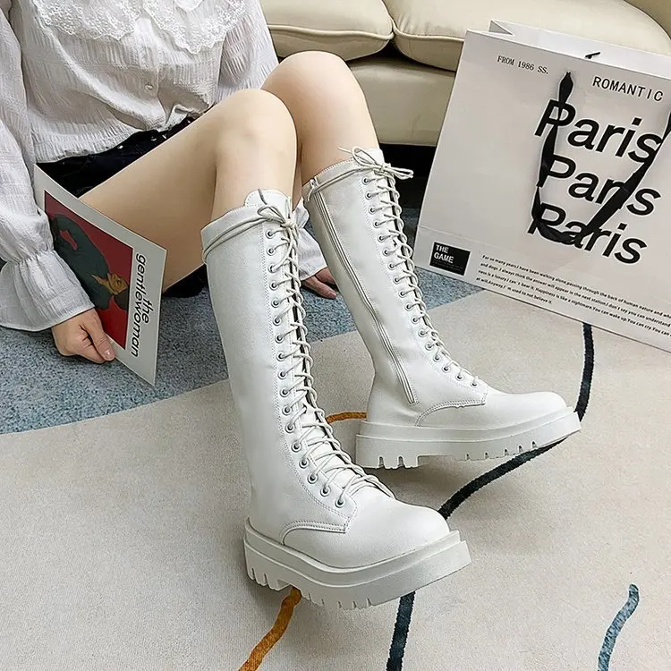 Knee-high Boots Women's Autumn Winter New Korean Style Thick Bottom Wide Heel Knight Boots 43 Size High Tube Boots
Knee-high Boots Women's Autumn Winter New Korean Style Thick Bottom Wide Heel Knight Boots 43 Size High Tube Boots