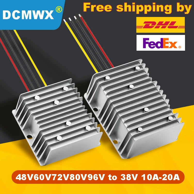 48V60V step-down 38V power converter 72V80V84V90V96V Buck voltage to 38V car regulated DC transformer waterproof power adapter
48V60V step-down 38V power converter 72V80V84V90V96V Buck voltage to 38V car regulated DC transformer waterproof power adapter