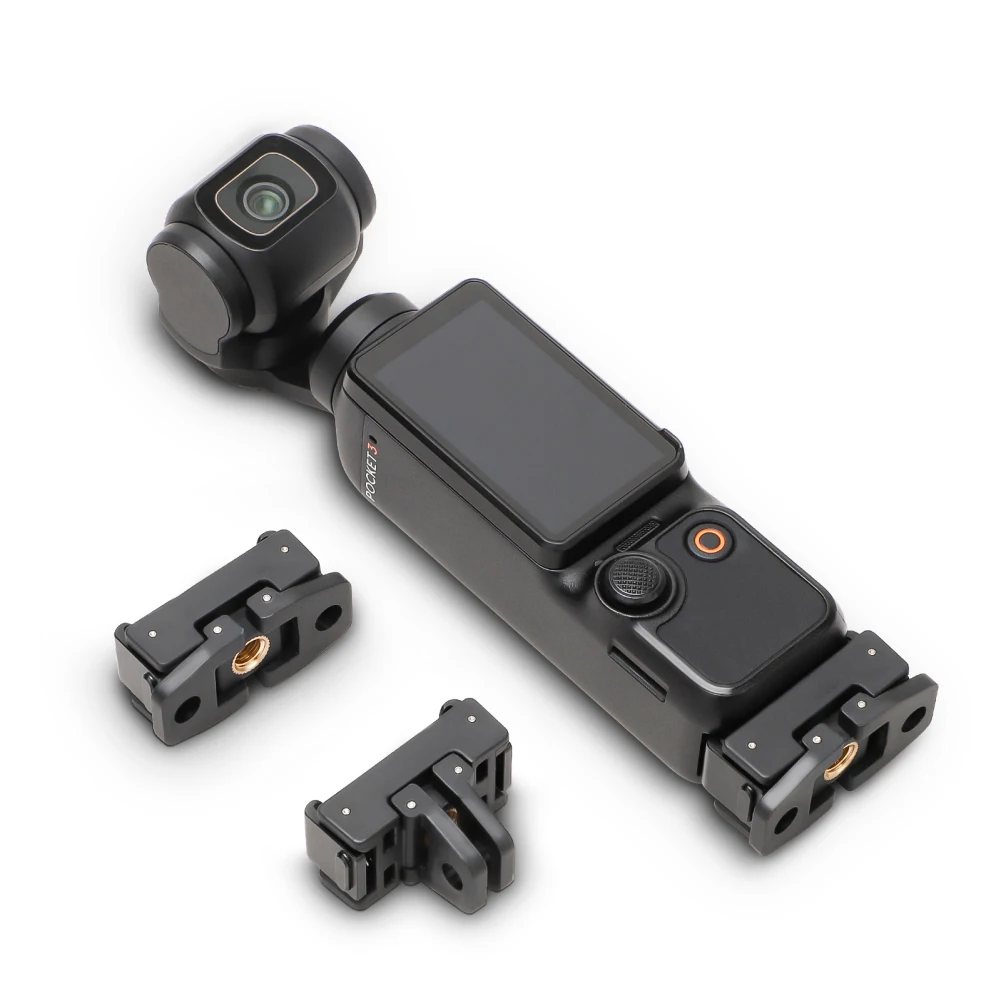 Foldable Quick-release Adapter Compatible For Osmo Pocket 3 Action Camera 1/4 Screw And 2-Prong Aluminum Alloy Extension Mount
Foldable Quick-release Adapter Compatible For Osmo Pocket 3 Action Camera 1/4 Screw And 2-Prong Aluminum Alloy Extension Mount
