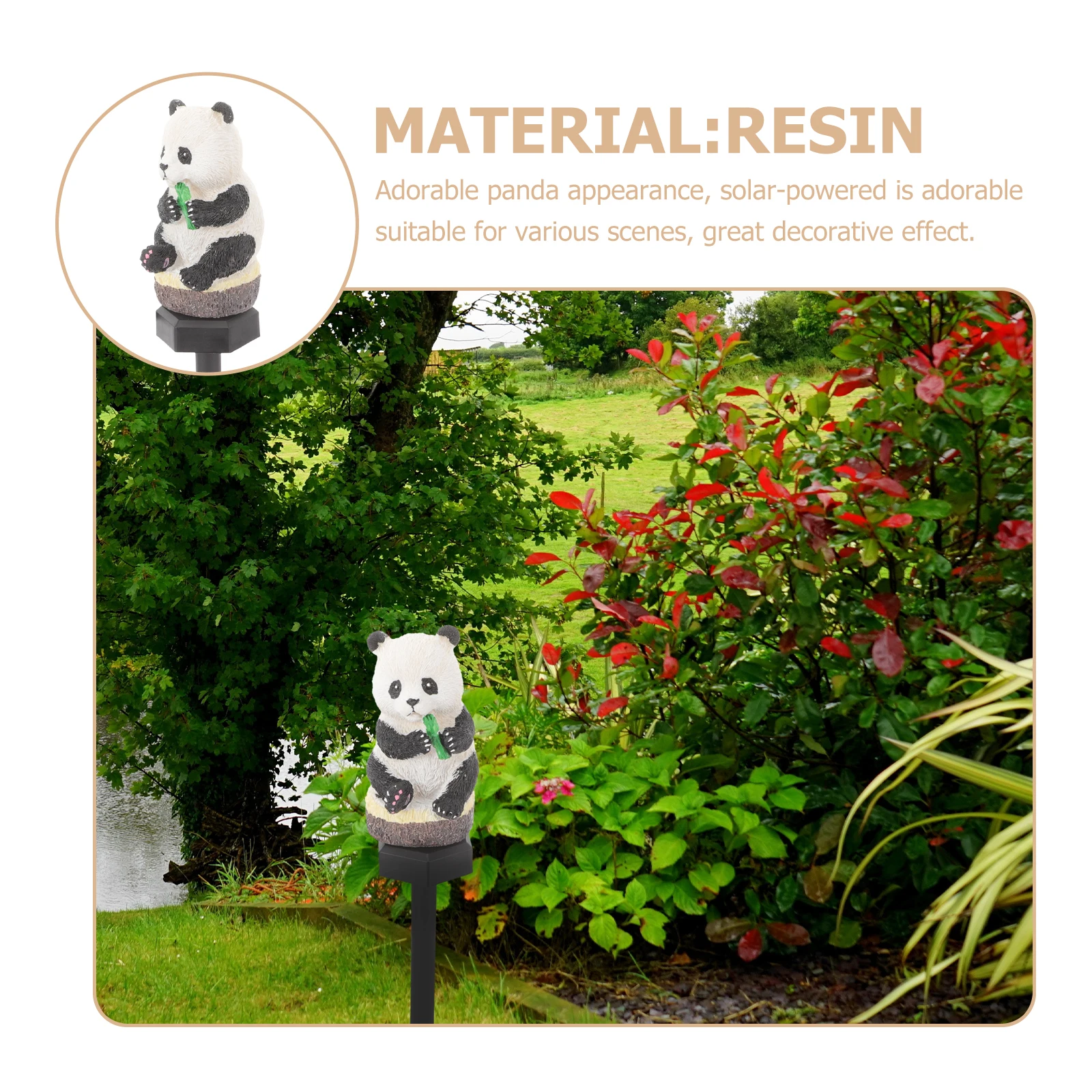 Adorable Panda Light Decoration Stake Light For Patio Camping Party Solar-Powered Warm Glowing Garden Solar Stake Lights Unique
Adorable Panda Light Decoration Stake Light For Patio Camping Party Solar-Powered Warm Glowing Garden Solar Stake Lights Unique