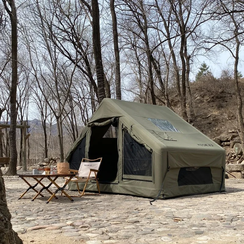 6.4 ㎡ Cotton Waterproof Glamping Inflatable Tent for Family Travel Events Airtight with Two Doors for Outdoor Camping
6.4 ㎡ Cotton Waterproof Glamping Inflatable Tent for Family Travel Events Airtight with Two Doors for Outdoor Camping
