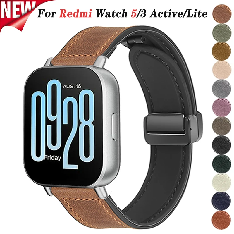 22mm Leather Magnetic Bracelet for Redmi Watch 5/3 Active Strap Wristband for Redmi Watch 5/3 Lite Watchband 18mm 20mm Correa
22mm Leather Magnetic Bracelet for Redmi Watch 5/3 Active Strap Wristband for Redmi Watch 5/3 Lite Watchband 18mm 20mm Correa