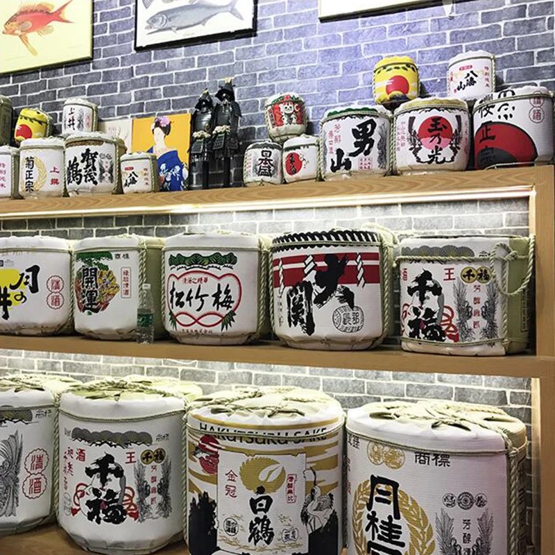 Japanese Style Restaurant Decorative Wine Barrel Sake Sushi Shop Pub Bar Display Foam Barrel Sakura Wine Cellar Decor Ornaments
Japanese Style Restaurant Decorative Wine Barrel Sake Sushi Shop Pub Bar Display Foam Barrel Sakura Wine Cellar Decor Ornaments