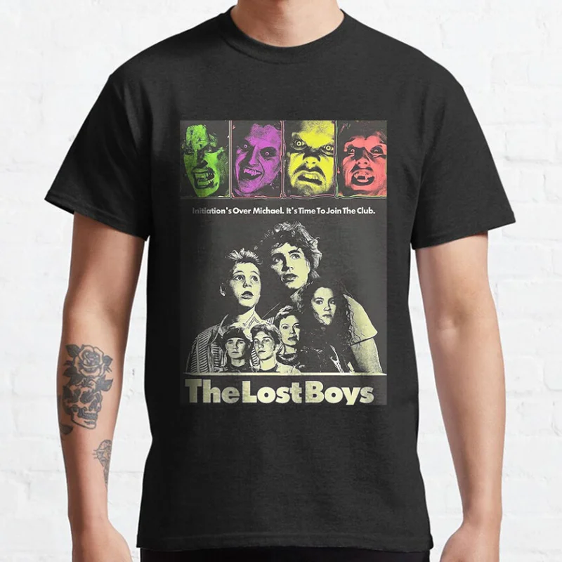 Vintage 80s Horror Movie The Lost Boys Vampire graphic t shirts Santa Carla Scary Halloween tops large size Men's clothing
Vintage 80s Horror Movie The Lost Boys Vampire graphic t shirts Santa Carla Scary Halloween tops large size Men's clothing