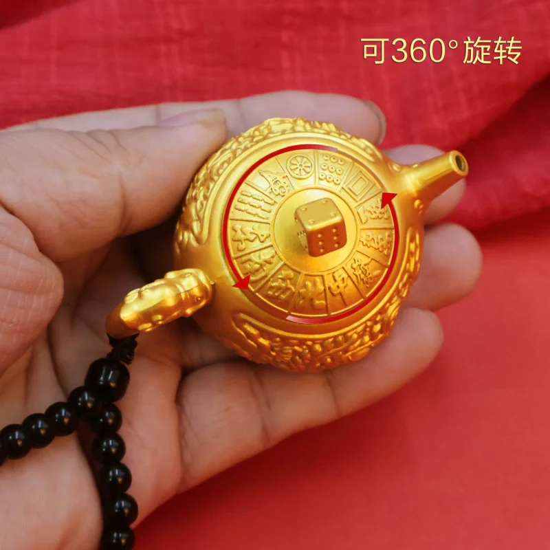 New Creative Dragon and Phoenix Turn Handle Pot Immediately Hu Turn Mini Desktop Decoration Metal Crafts Gift
New Creative Dragon and Phoenix Turn Handle Pot Immediately Hu Turn Mini Desktop Decoration Metal Crafts Gift