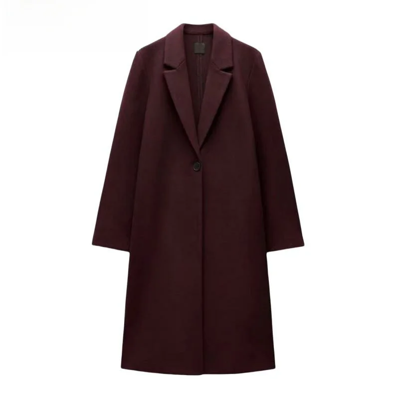 Spring New Women's Soft Collar Long Sve Button Decorated Midi Coat Commute Sle Regular Sve Length Long Coat
Spring New Women's Soft Collar Long Sve Button Decorated Midi Coat Commute Sle Regular Sve Length Long Coat