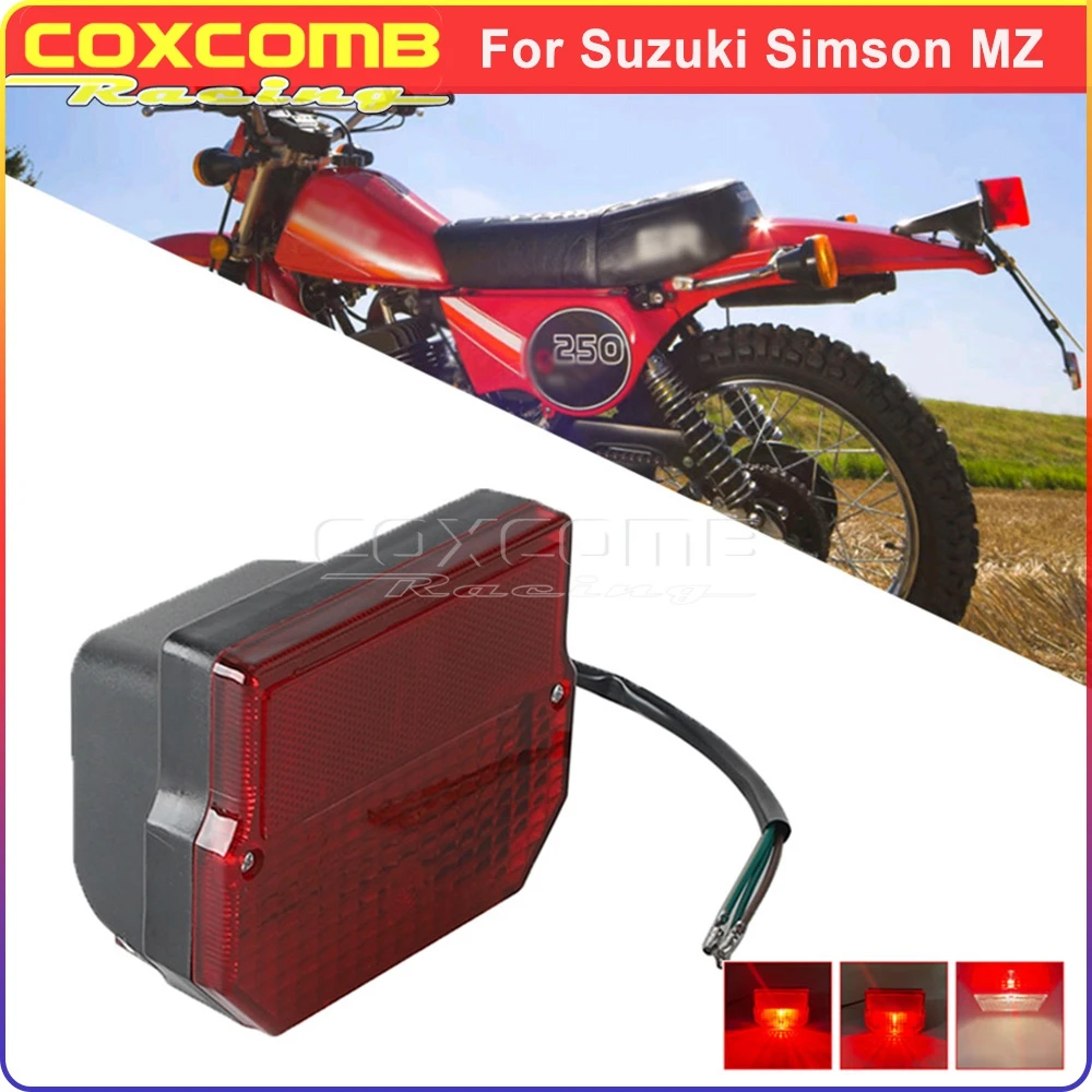 Задний фонарь для Suzuki TS125 TS150 TS250 Simson SR50 S51 MZ ETZ 150 250 251 301, задний стоп-сигнал мотоцикла, номерной фонарь
Задний фонарь для Suzuki TS125 TS150 TS250 Simson SR50 S51 MZ ETZ 150 250 251 301, задний стоп-сигнал мотоцикла, номерной фонарь