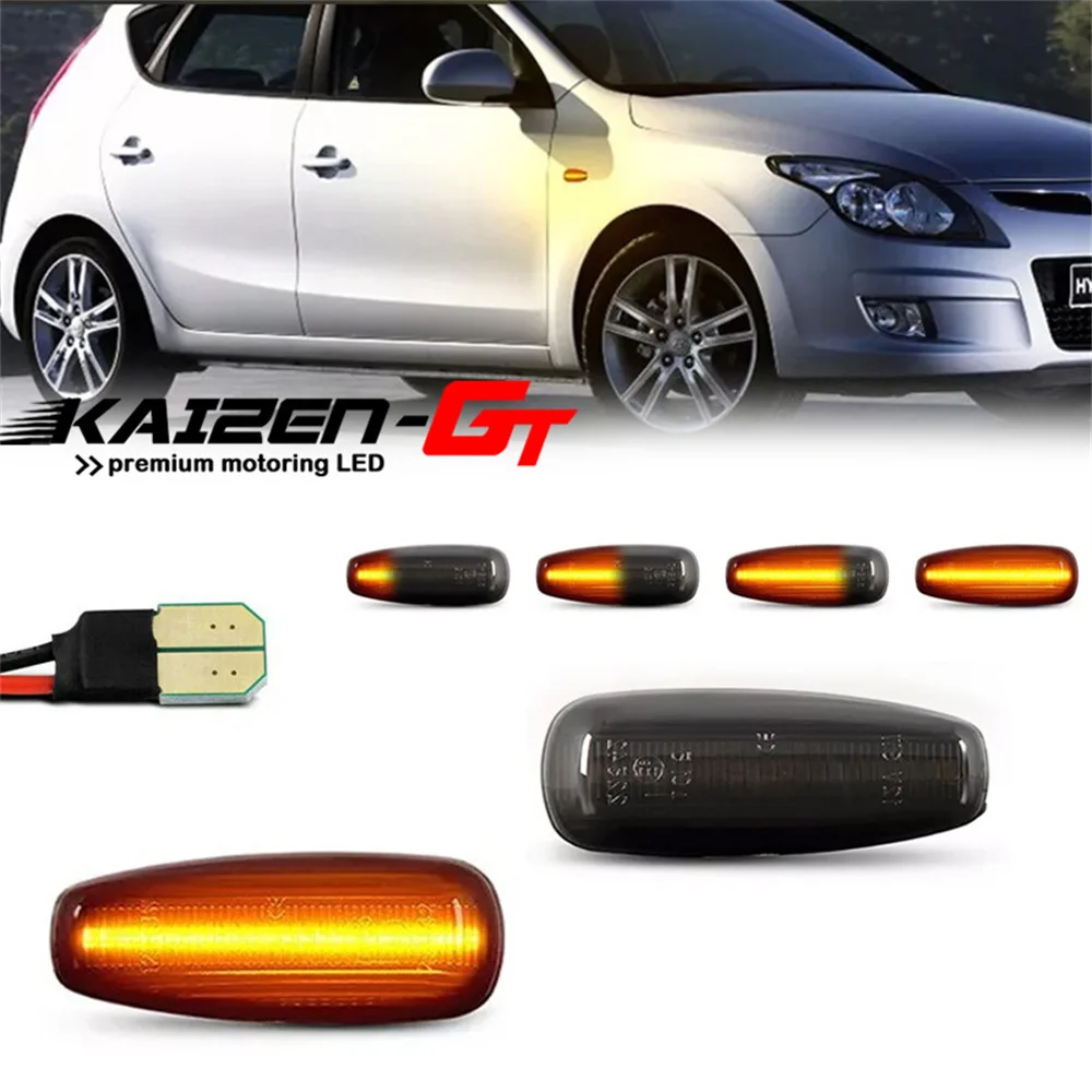 Sequential Amber LED Front Side Marker Indicator Lights For Kia Cee'D Rondo Carens II For Hyundai i30 Avante Turn Signal Lights
Sequential Amber LED Front Side Marker Indicator Lights For Kia Cee'D Rondo Carens II For Hyundai i30 Avante Turn Signal Lights