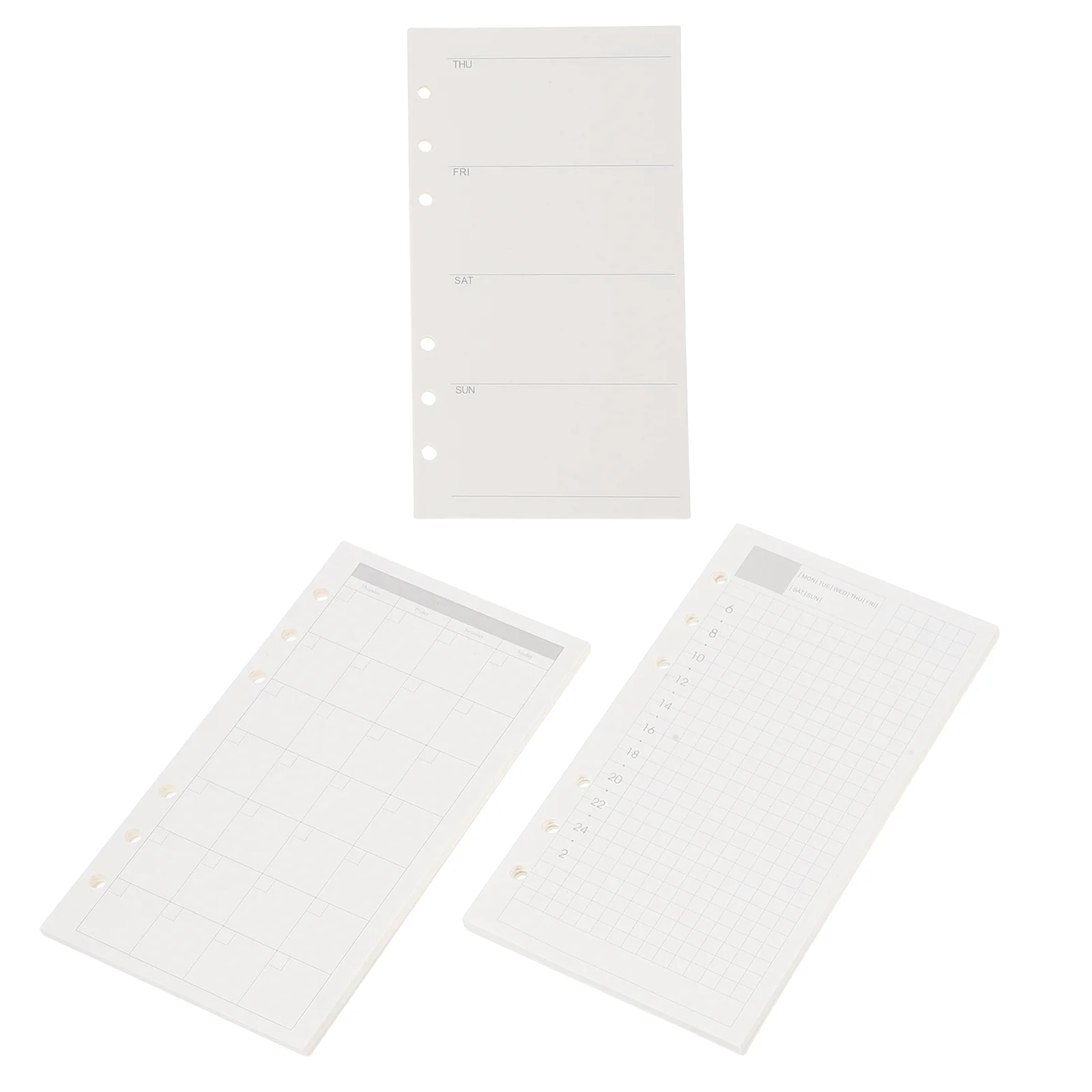 3 Pcs 6 Hole Loose Leaf Refill Paper Daily Weekly Monthly Planner Inserts Pocket Size Clear Layout Flexible Scheduling Planner
3 Pcs 6 Hole Loose Leaf Refill Paper Daily Weekly Monthly Planner Inserts Pocket Size Clear Layout Flexible Scheduling Planner