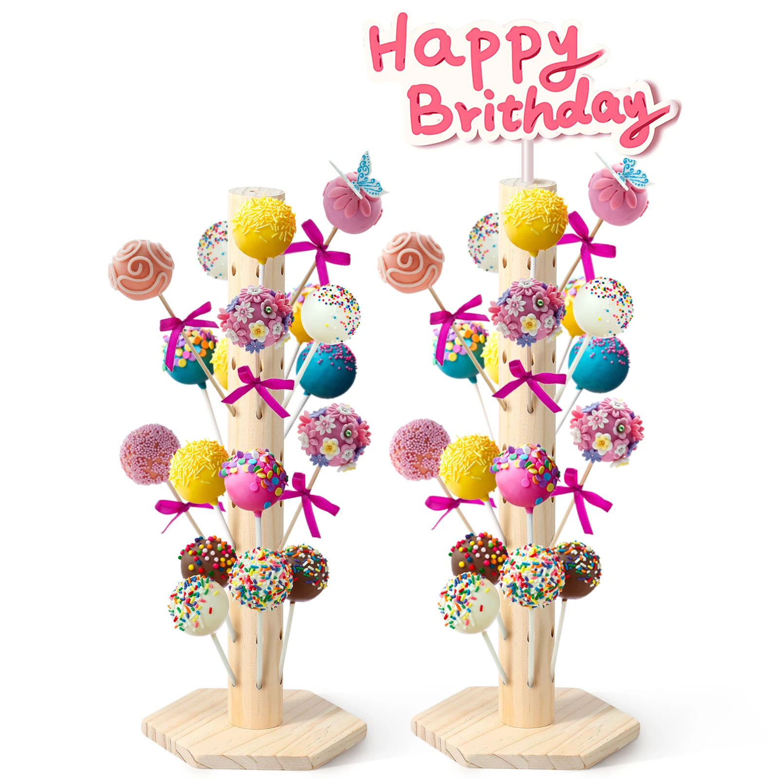 Wooden Lollipop Stand 60 Holes Lollipop Holder Decorative Lollipop Stick Holder Lollipop Tree Holder Easy to Assemble Cake Pop
Wooden Lollipop Stand 60 Holes Lollipop Holder Decorative Lollipop Stick Holder Lollipop Tree Holder Easy to Assemble Cake Pop