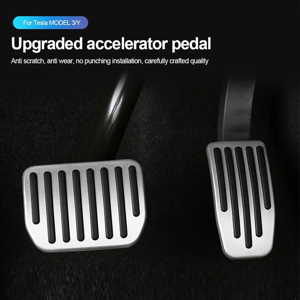 Aluminum Alloy Accelerator Gas Fuel Brake Rest Pads Mat For Tesla Model 3 Y Highland 2024 2023 2022 Foot Pedals Cover Accesories
Aluminum Alloy Accelerator Gas Fuel Brake Rest Pads Mat For Tesla Model 3 Y Highland 2024 2023 2022 Foot Pedals Cover Accesories