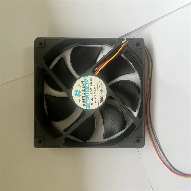 12025 DC Cooling Fan 12V 0.18A RDM12025S 120x120x25mm Brushless Axial Fan For PC Case Power Supply Industrial Equipment
12025 DC Cooling Fan 12V 0.18A RDM12025S 120x120x25mm Brushless Axial Fan For PC Case Power Supply Industrial Equipment