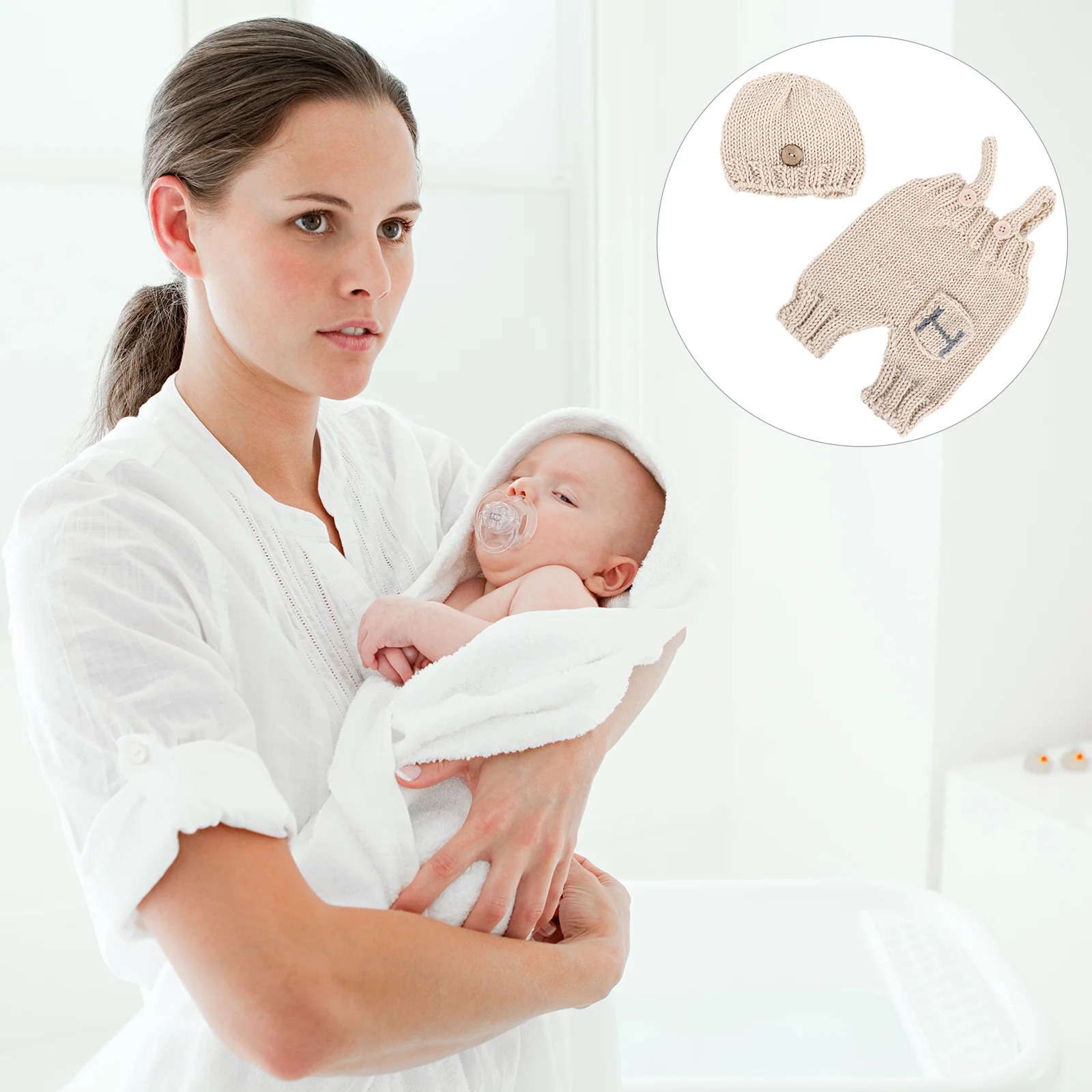 Baby Suspender Pants Set Knitted Hat Newborn Photography Costume Festival Wear For Infants Lovely Clothes Kids Accessory
Baby Suspender Pants Set Knitted Hat Newborn Photography Costume Festival Wear For Infants Lovely Clothes Kids Accessory