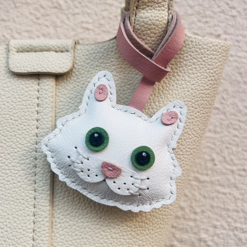 Unique Genuine Leather Long Haired White Cat Handmade Bag Key Pendant Handbag Crossbody Bag Pendant Cute Birthday Delicate Gift
Unique Genuine Leather Long Haired White Cat Handmade Bag Key Pendant Handbag Crossbody Bag Pendant Cute Birthday Delicate Gift