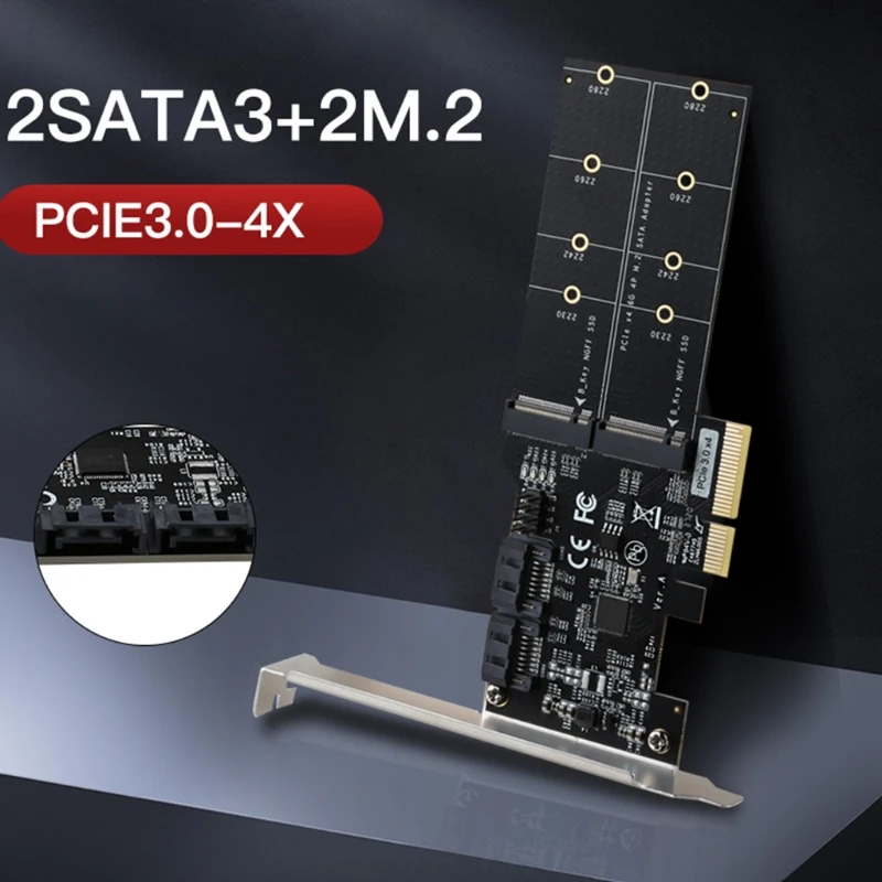 NVMe PCIe X1 X4 для M.2 SATA SSD-адаптер конвертера PCIe X1 Карта PCIe3.0 на 2xM2 с кронштейном для 2230 2242 2260
NVMe PCIe X1 X4 для M.2 SATA SSD-адаптер конвертера PCIe X1 Карта PCIe3.0 на 2xM2 с кронштейном для 2230 2242 2260