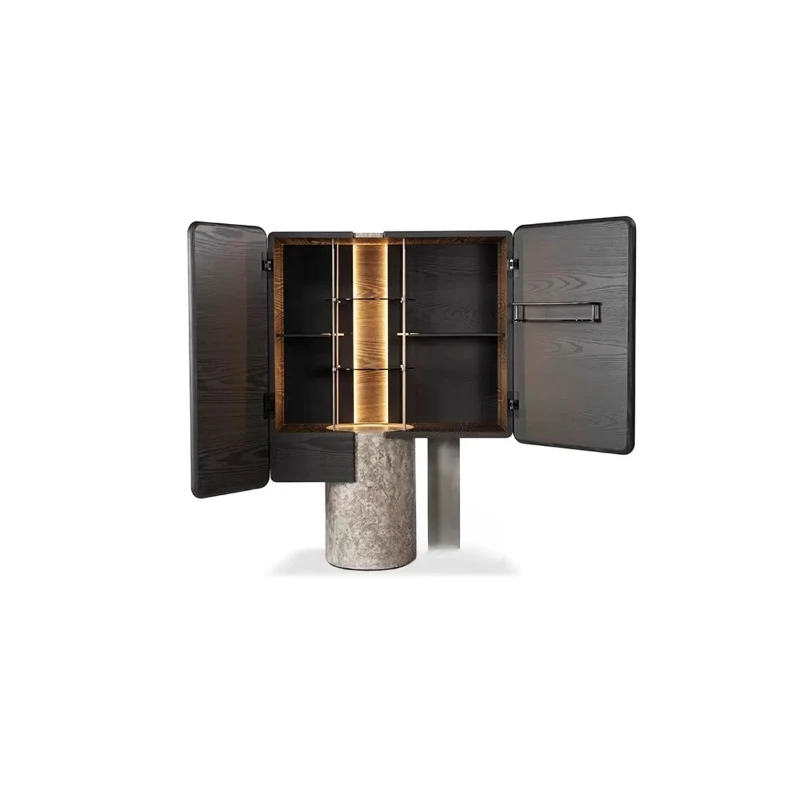Italian light luxury high-end solid wood locker luxury household wall marble wine cabinet
Italian light luxury high-end solid wood locker luxury household wall marble wine cabinet