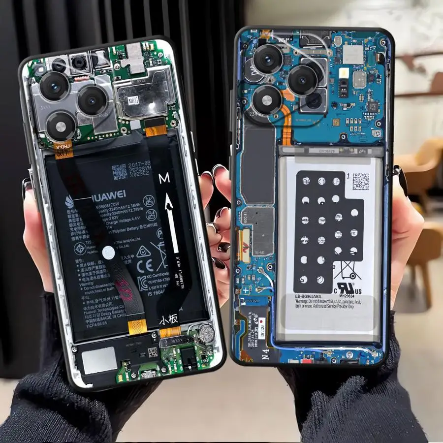 Black Soft Phone Cover Case for Honor 8X 200 400 Lite X5b X7 Magic5Lite X9a X6 X8 90 70 Motherboard Circuit Board
Black Soft Phone Cover Case for Honor 8X 200 400 Lite X5b X7 Magic5Lite X9a X6 X8 90 70 Motherboard Circuit Board