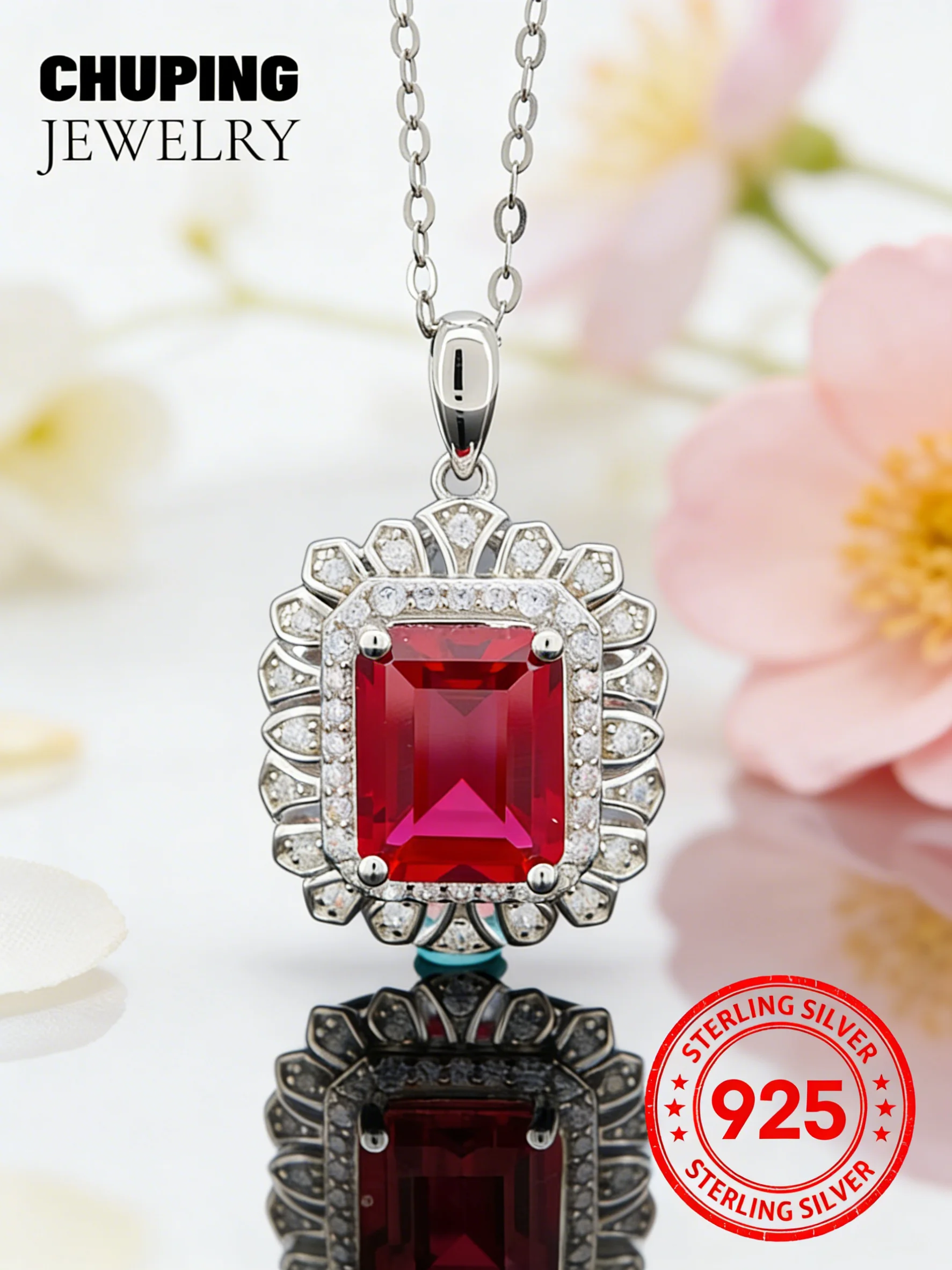 ChuPing Fine Jewelry Lab Рубин и сапфир Восьмиугольная огранка 7*9 мм 3CT S925 Ожерелье с подвеской Выделите красоту и символизируйте состояние
ChuPing Fine Jewelry Lab Рубин и сапфир Восьмиугольная огранка 7*9 мм 3CT S925 Ожерелье с подвеской Выделите красоту и символизируйте состояние