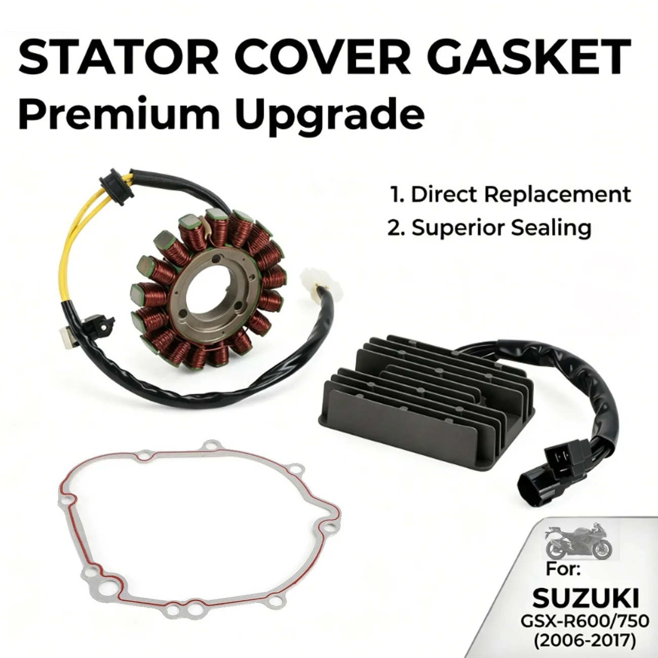 31401-01H10 32800-18H00 Stator Coil Regulator Rectifier Gasket Kit For Suzuki GSX-R600 GSXR600 GSX-R750 GSXR75 2006-2016 2017
31401-01H10 32800-18H00 Stator Coil Regulator Rectifier Gasket Kit For Suzuki GSX-R600 GSXR600 GSX-R750 GSXR75 2006-2016 2017