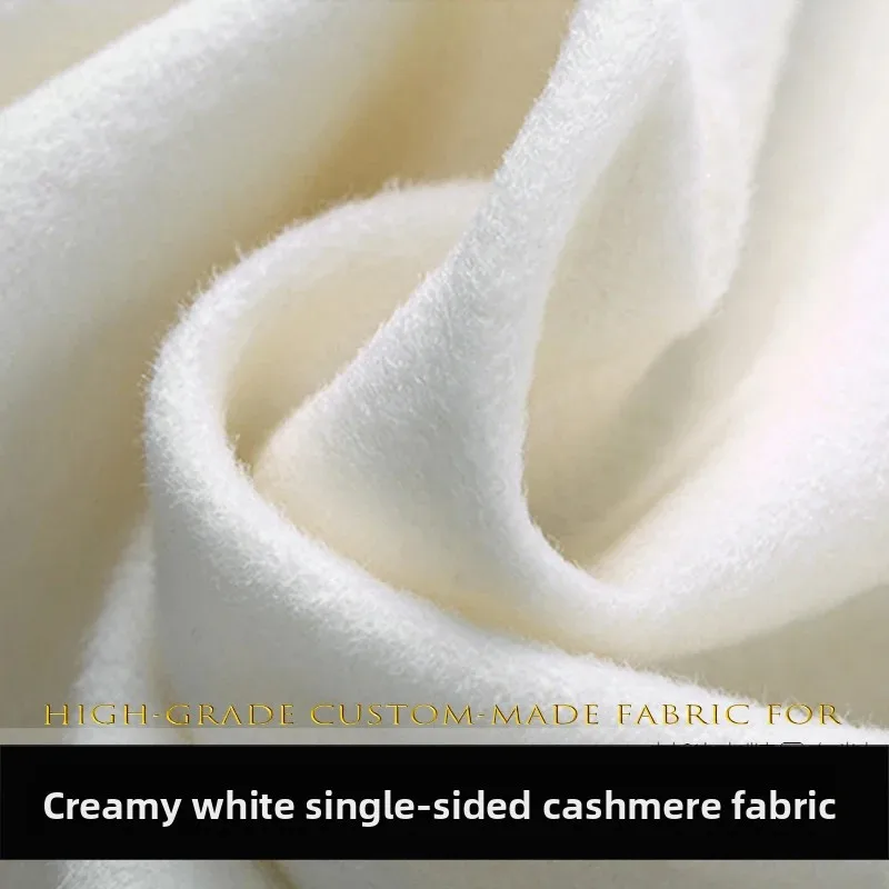 New Single-sided White 100% Cashmere, Wool Cloth Is White and Flawless High-end Custom Autumn Winter Cashmere Clothing Fabric
New Single-sided White 100% Cashmere, Wool Cloth Is White and Flawless High-end Custom Autumn Winter Cashmere Clothing Fabric