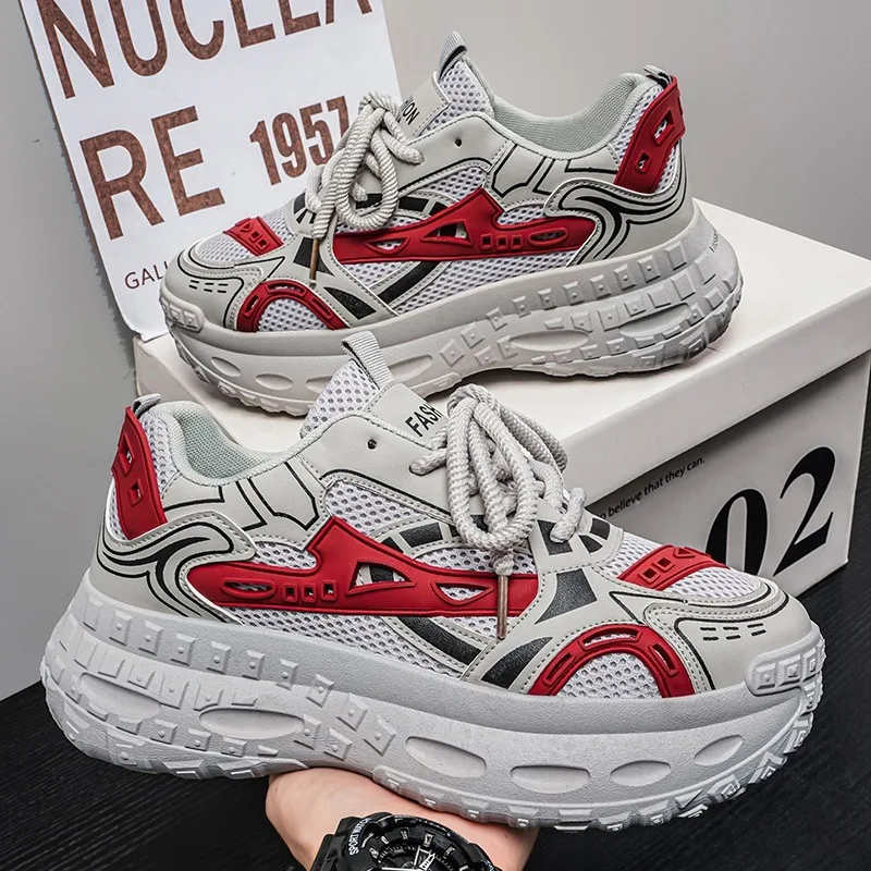 Chunky sneakers four seasons mesh breathable casual outdoor running fashion students lightweight soft sole non slip sports shoes
Chunky sneakers four seasons mesh breathable casual outdoor running fashion students lightweight soft sole non slip sports shoes