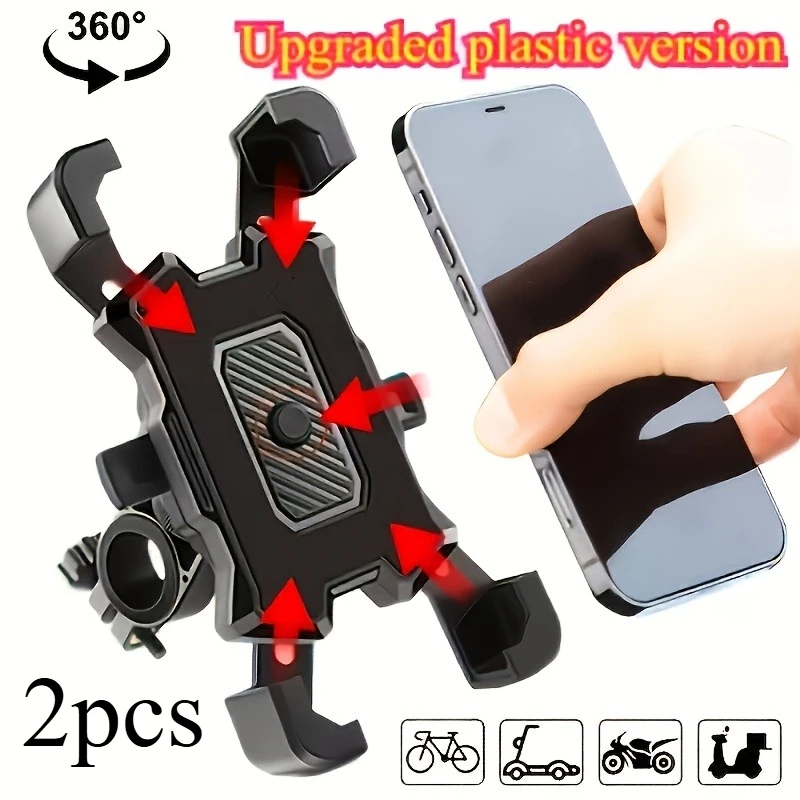 2pcs Bike Motorcycle Phone Mount with GPS Bracket – Heavy-Duty PVC Material, Fits Electric Bikes, Motorcycles, Mountain Bikes.
2pcs Bike Motorcycle Phone Mount with GPS Bracket – Heavy-Duty PVC Material, Fits Electric Bikes, Motorcycles, Mountain Bikes.
