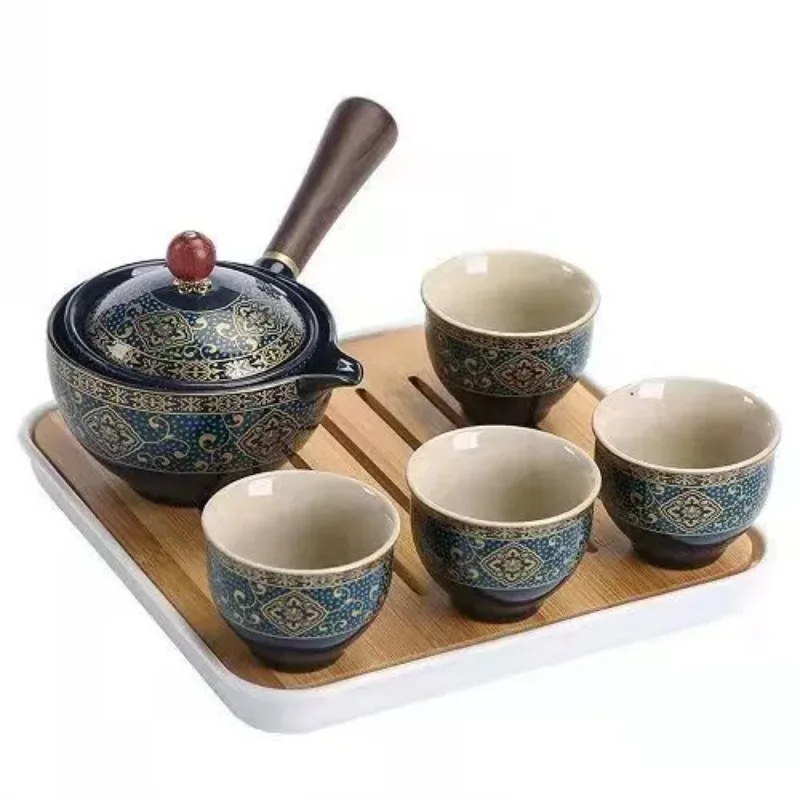Ceramic travel tea set, lazy portable automatic kung fu small set gift
Ceramic travel tea set, lazy portable automatic kung fu small set gift