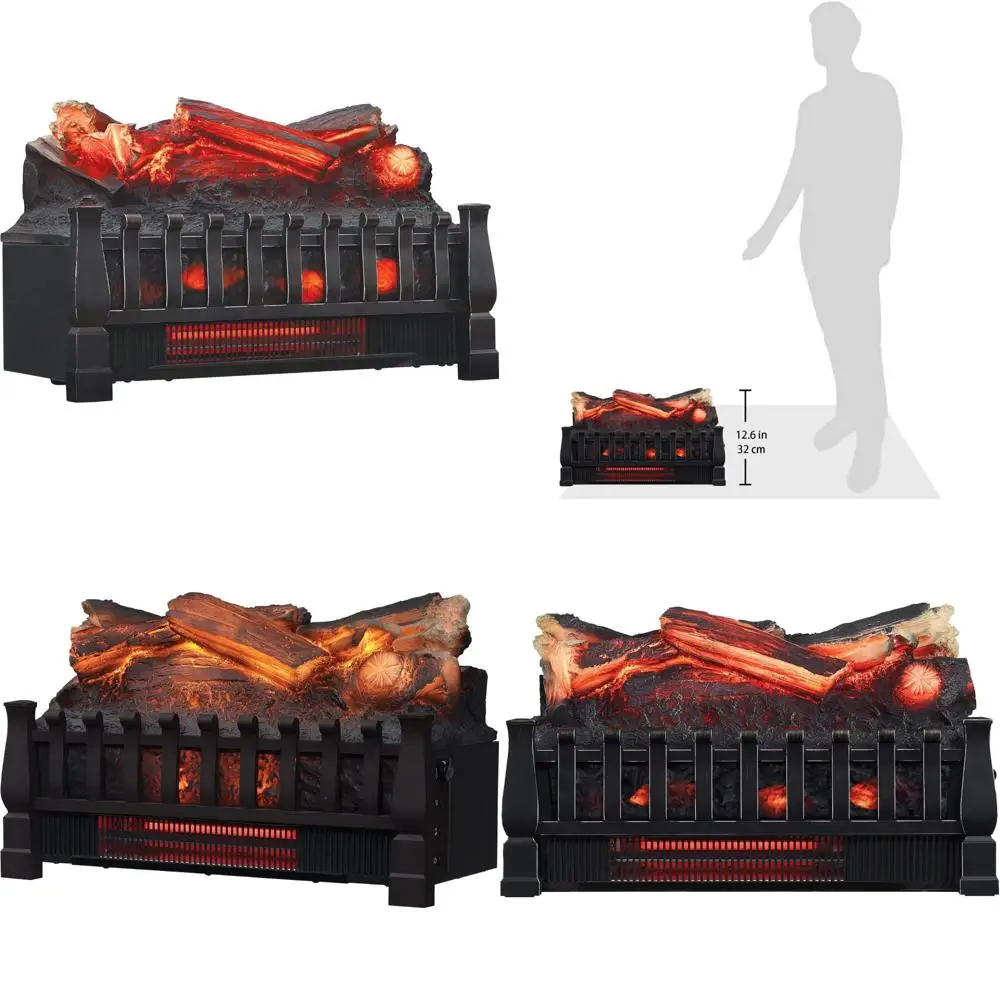 Infrared Electric Fireplace Heater with Faux Logs for 1000 Sq Ft, Remote Included, Ideal for Existing Fireplaces
Infrared Electric Fireplace Heater with Faux Logs for 1000 Sq Ft, Remote Included, Ideal for Existing Fireplaces