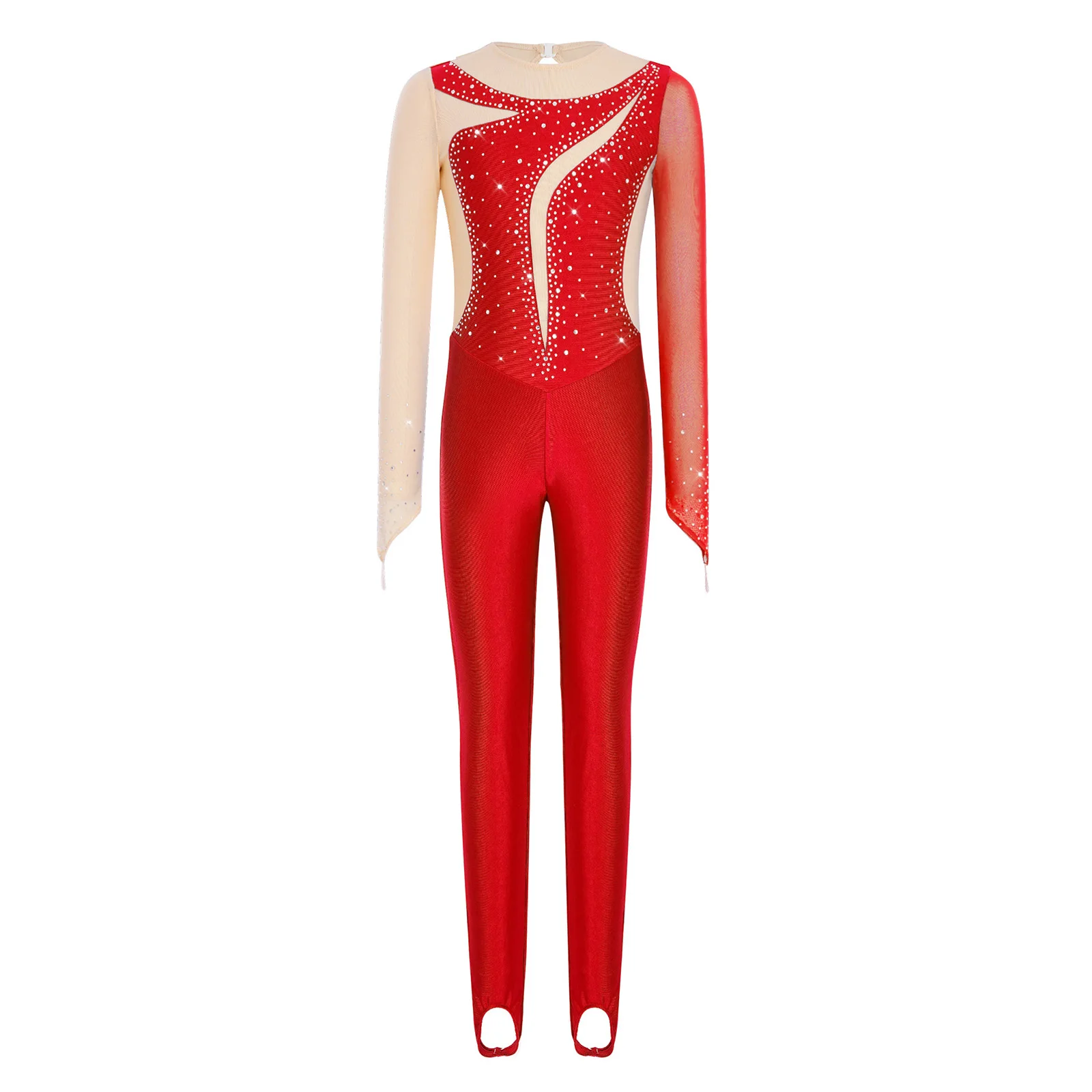 Kids Girls Gymnastics Ballet Jumpsuit Long Sleeves Finger Holes Keyhole Back Mesh Patchwork Shiny Rhinestones Dance Bodysuit
Kids Girls Gymnastics Ballet Jumpsuit Long Sleeves Finger Holes Keyhole Back Mesh Patchwork Shiny Rhinestones Dance Bodysuit