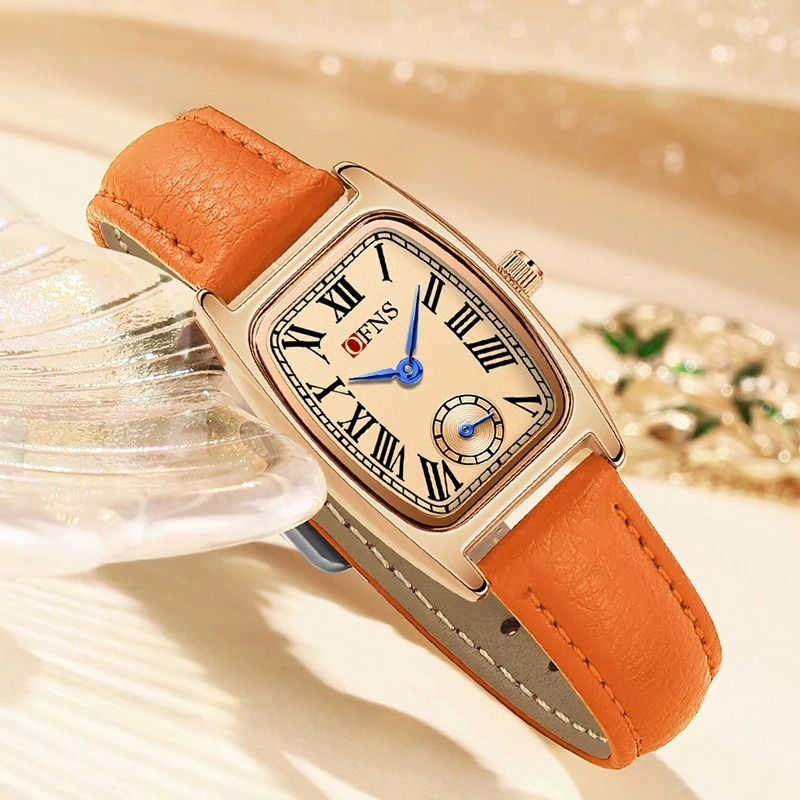 Часы OFES, женские водонепроницаемые часы с двумя стрелками и полукруглым циферблатом в стиле ретро, изысканные кварцевые часы с ремешком в форме винной бочки, женские часы
Часы OFES, женские водонепроницаемые часы с двумя стрелками и полукруглым циферблатом в стиле ретро, изысканные кварцевые часы с ремешком в форме винной бочки, женские часы