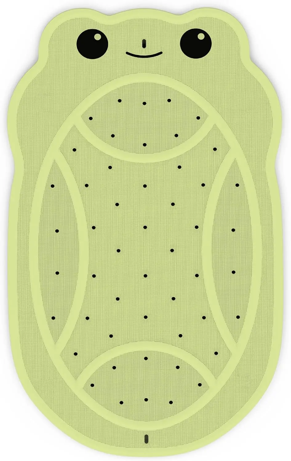 Non-Slip Kids Bath Mat, Natural Rubber with 18mm Suction Cups, Fast Draining Frog Design 30"x18" for Smooth Tubs
Non-Slip Kids Bath Mat, Natural Rubber with 18mm Suction Cups, Fast Draining Frog Design 30"x18" for Smooth Tubs