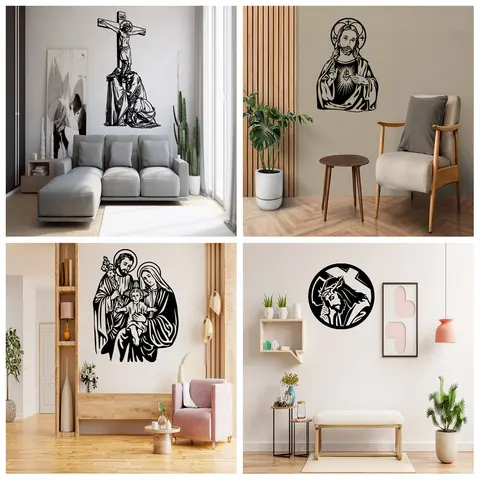 Jesus Wall Sticker Vinyl Art Home Decor For Bedroom Decoration Art Decor Wallpaper