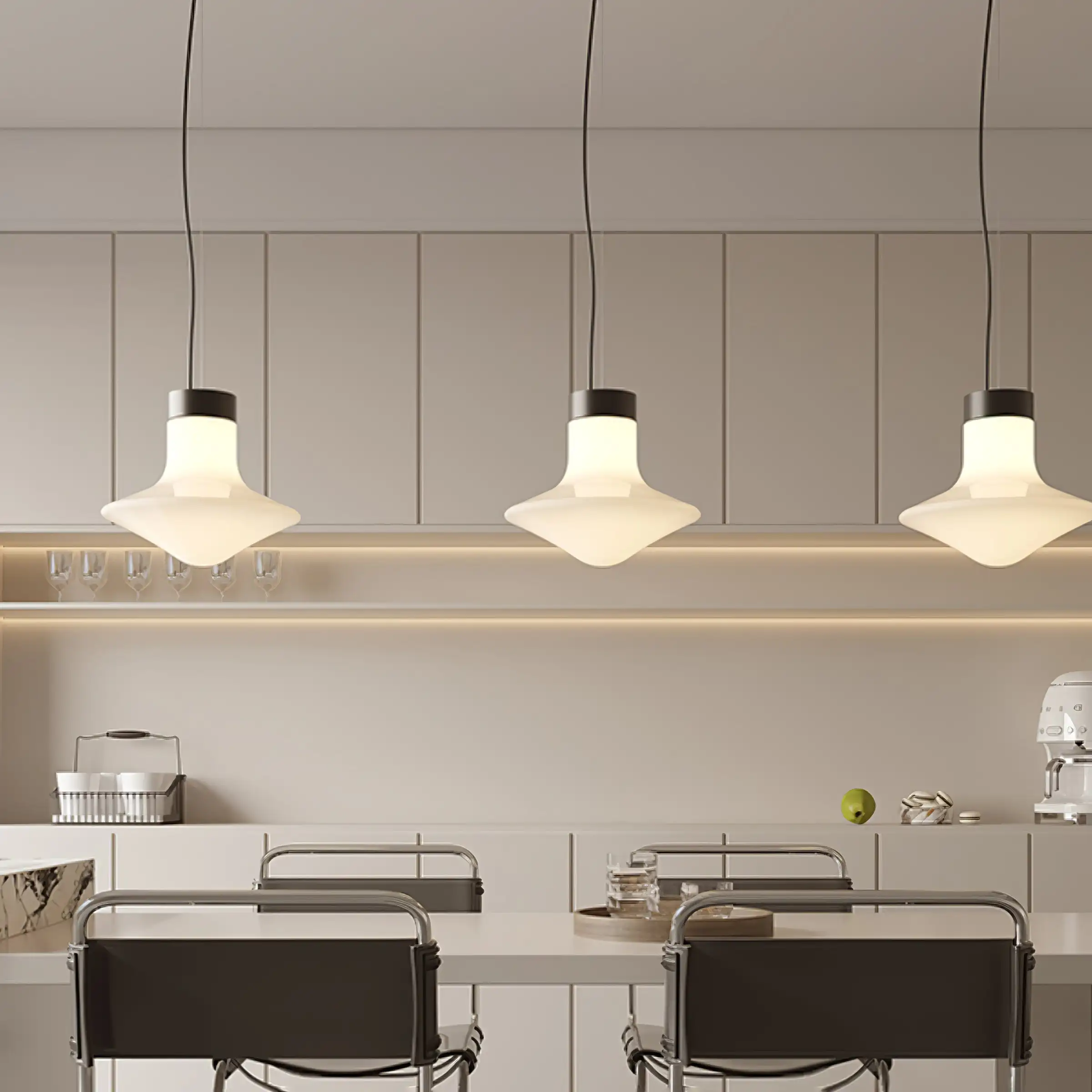 Modern White Glass LED Pendant Light for Dining Table Nordic Designer Beside Table Bedroom Living Room Hotel Decorative Lamp
Modern White Glass LED Pendant Light for Dining Table Nordic Designer Beside Table Bedroom Living Room Hotel Decorative Lamp