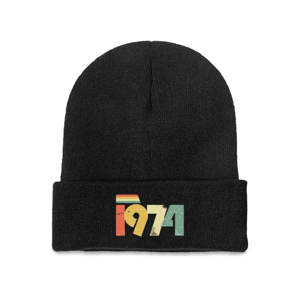 Vintage 1974, 50th Birthday Gift Distressed Design Knitted Hat Beanie Caps Skullies Beanies Ski Cap Soft Bonnet Hats Winter Warm
Vintage 1974, 50th Birthday Gift Distressed Design Knitted Hat Beanie Caps Skullies Beanies Ski Cap Soft Bonnet Hats Winter Warm