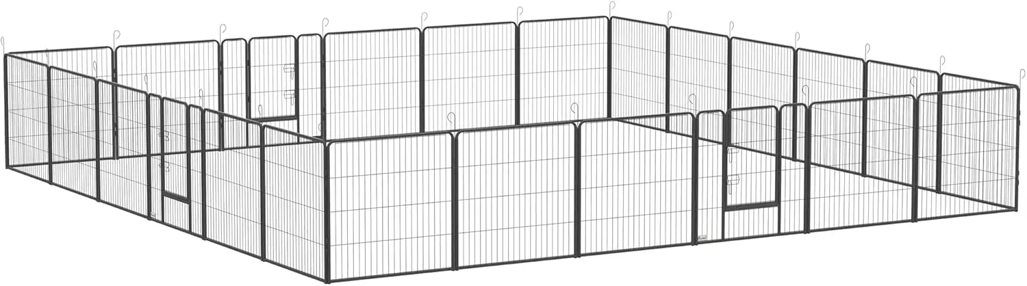 Dog Playpen, 31.5' H 24 Panels Puppy Playpen Exercise Pen with Lockable Door for Indoor and Outdoor
Dog Playpen, 31.5' H 24 Panels Puppy Playpen Exercise Pen with Lockable Door for Indoor and Outdoor