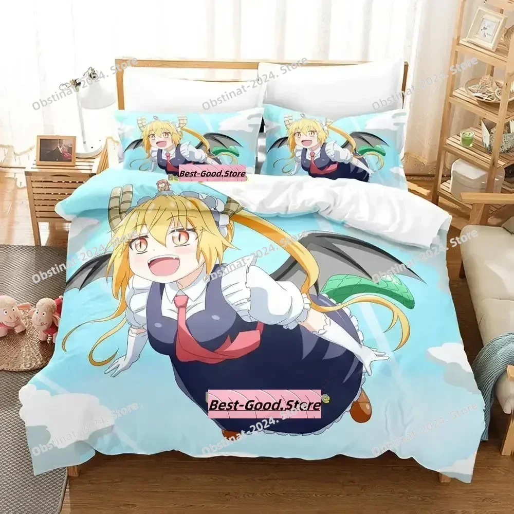 Miss Kobayashi's Dragon Maid Bedding Set Printed Bed Set With Pillowcase Bed Duvet Cover Soft Queen Super King Size Kawaii Girls 
Miss Kobayashi's Dragon Maid Bedding Set Printed Bed Set With Pillowcase Bed Duvet Cover Soft Queen Super King Size Kawaii Girls