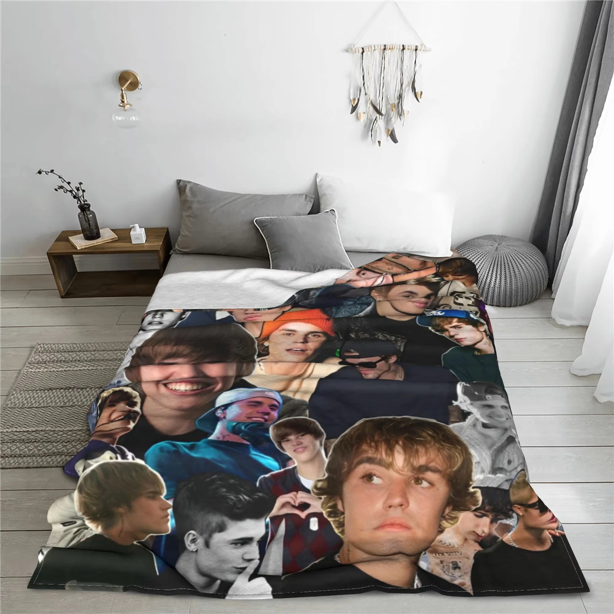 1pc Justin Bieber Photo Collage Flannel Blanket, 2D Vintage Print Throw, All Season Soft Fleece Blanket for Bedroom, Living Room
1pc Justin Bieber Photo Collage Flannel Blanket, 2D Vintage Print Throw, All Season Soft Fleece Blanket for Bedroom, Living Room