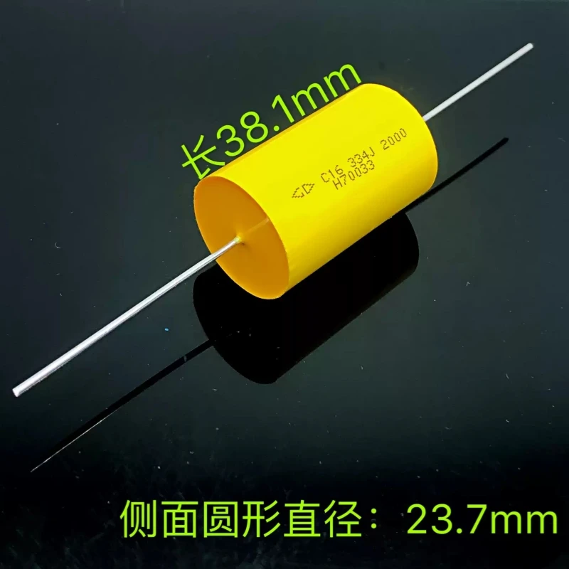 New GD Farad C16 2000V 334J 0.33UF Axial Copper Pin IGBT Absorption Film Capacitor
New GD Farad C16 2000V 334J 0.33UF Axial Copper Pin IGBT Absorption Film Capacitor